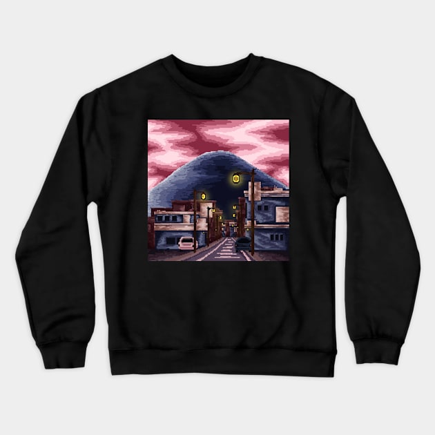 Snowy Night Crewneck Sweatshirt by taoistviking